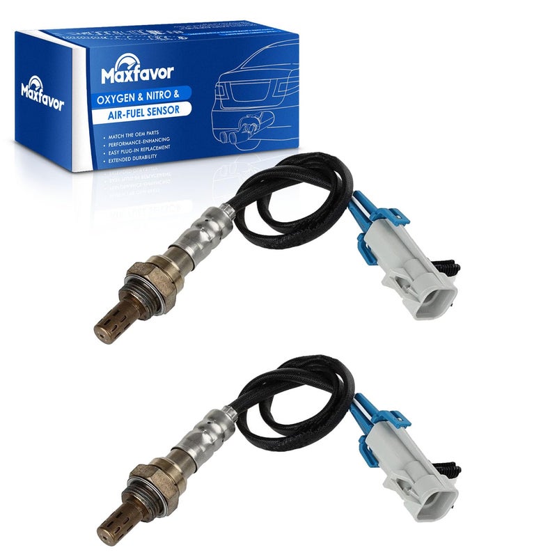 Maxfavor 234-4668Ã—2 2Pcs Upstream O2 Oxygen Sensor for 2003-2015 Chevy Silverado Malibu Impala Tahoe Suburban Avalanche,GMC Sierra Yukon/XL,Buick Cadillac Pontiac O2 Sensor 15284 25024470 21546 SG1857 - Image 1
